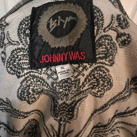 Johnny was Beautiful long hooded kimono sweater. LIKE NEW XL - Picture 6 of 6